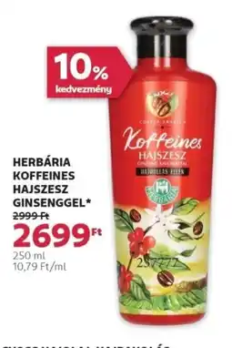 Rossmann Herbária koffeines hajszesz ginsenggel ajánlat