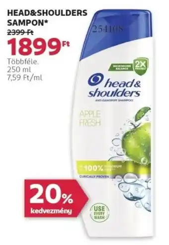 Rossmann Head&shoulders sampon ajánlat