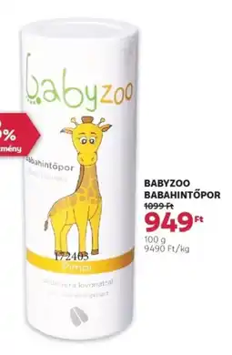 Rossmann Babyzoo babahintőpor ajánlat