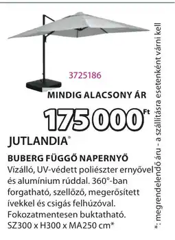JYSK Jutlandia buberg függő napernyő ajánlat