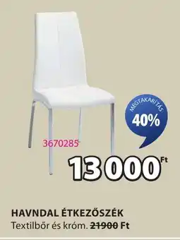 JYSK Havndal étkezőszék ajánlat