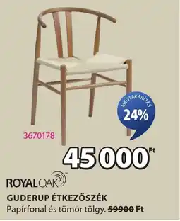 JYSK Royal oak guderup étkezőszék ajánlat