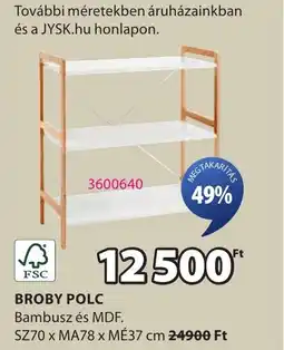 JYSK Broby polc ajánlat