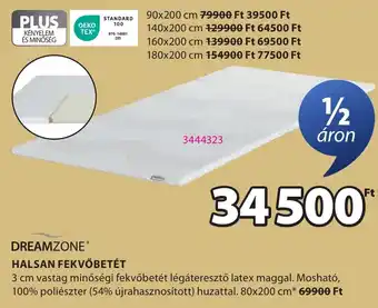 JYSK Dreamzone halsan fekvőbetét ajánlat
