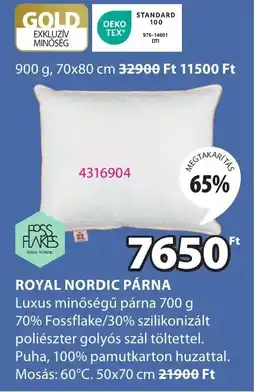 JYSK Royal nordic párna ajánlat