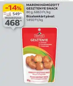 MARONI HÁMOZOTT GESZTENYE SNACK