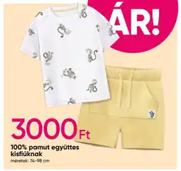 Pepco 100% pamut együttes kisfiúknak ajánlat