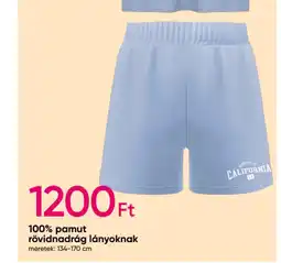 Pepco 100% pamut rövidnadrág lányoknak ajánlat