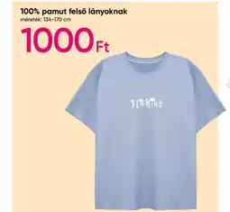 Pepco 100% pamut felső lányoknak ajánlat