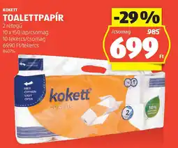 ALDI Kokett toalettpapír ajánlat