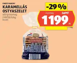 ALDI Finest bakery karamellás ostyaszelet ajánlat