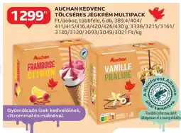 Auchan Auchan Kedvenc Tölcséres Jégkrém Multipack ajánlat