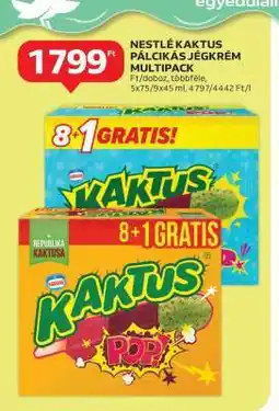 Auchan NESTLÉ KAKTUS PÁLCIKÁS JÉGKRÉM MULTIPÁCK ajánlat