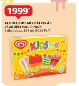 Auchan ALGIDA KIDS MIX PÁLCIKÁS JÉGKRÉM MULTIPACK ajánlat