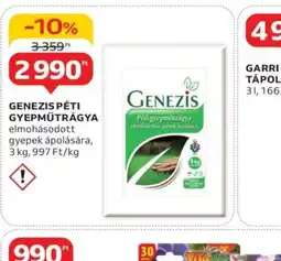 Auchan Genezis Péti gyeptrágya ajánlat