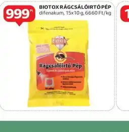 Auchan Biotox rágcsálóirtópép ajánlat