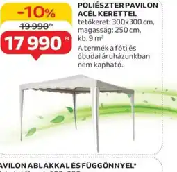 Auchan Poliester pavilon acél kerettel ajánlat