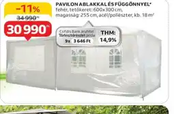 Auchan Pawilon Ablakkal és Függönnyel ajánlat