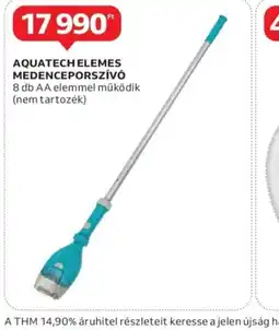 Auchan Aquatech elemes medenceporszívó ajánlat