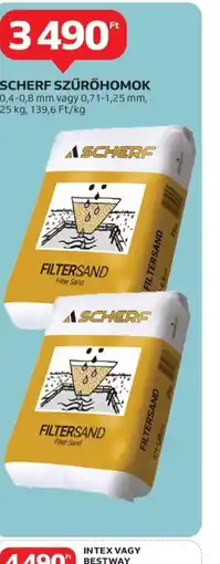 Auchan Scharf szűrőhomok ajánlat