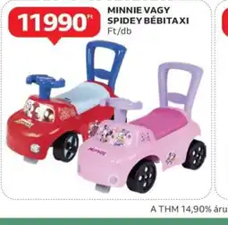 Auchan Minnie vagy Spidey bébitaxi ajánlat