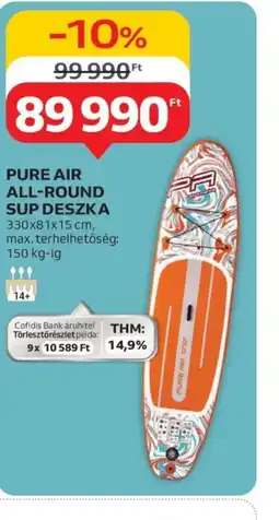 Auchan PURE AIR ALL-ROUND SUP DESZKA ajánlat