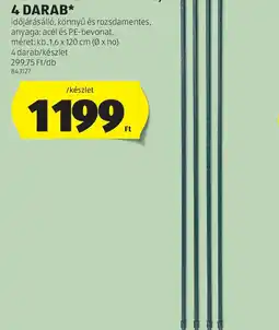 ALDI Paradicsom- vagy növényfuttató karó ajánlat