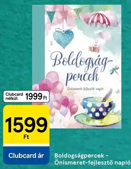 Tesco Boldogságpercek - önismeret-fejlesztő napló ajánlat