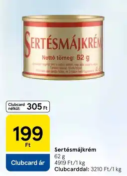 Tesco Sertésmájkrém ajánlat