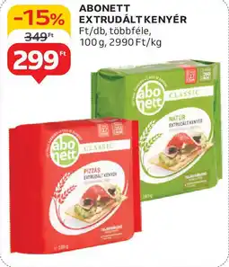 Abonett extrudált kenyér