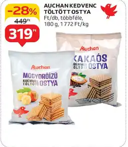 Auchan Auchan kedvenc töltött ostya ajánlat