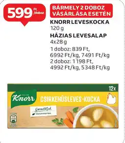 Auchan Knorr leveskocka, házias levesalap ajánlat