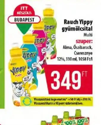 Coop Rauch Yippy gyümölcsital ajánlat