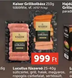 PRIVÁT Kaiser Grillkolbász ajánlat