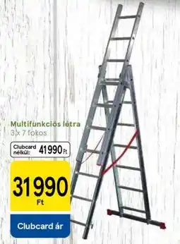 Tesco Multifunkciós létra 3×7 fokos ajánlat