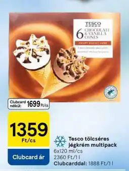 Tesco Tesco tölcséres jégkrém multipack ajánlat