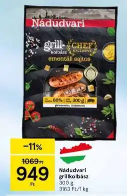 Tesco Nádudvari grillkolbász ajánlat