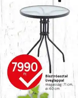Tesco Bisztróasztal üveglappal ajánlat