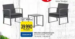 Tesco Olbia fém erkélybútorszett ajánlat