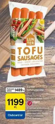 Tesco Lunter Tofu Sausages ajánlat