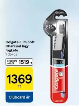 Tesco Colgate Slim Soft Charcoal lágy fogkefe ajánlat
