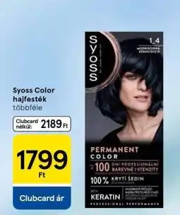 Tesco Syoss Color hajfesték ajánlat