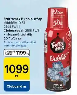 Tesco Fruttamax Bubble szörp ajánlat
