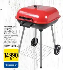 Tesco Faszénes grill szögletes ajánlat