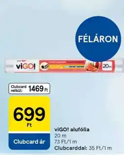 Tesco viGO! alufólia ajánlat