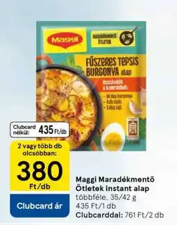 Tesco Maggi Maradékmentő ötletek instant alap ajánlat