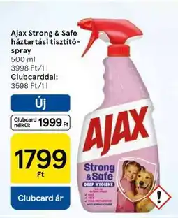 Tesco Ajax Strong & Safe háztartási tisztítóspray ajánlat