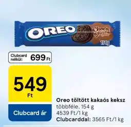 Tesco Oreo töltött kakaós keksz ajánlat