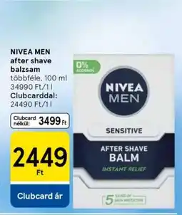 Tesco NIVEA MEN after shave balzsam ajánlat
