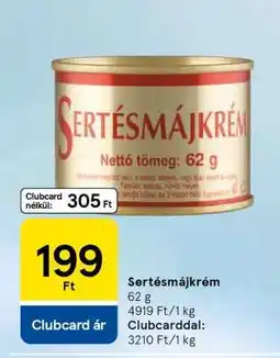 Tesco Sertésmájkrém ajánlat
